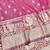 Pink zari woven banarasi silk traditional saree with blouse piece