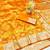 Orange zari woven silk traditional saree with blouse piece