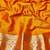 Orange zari woven silk traditional saree with blouse piece