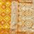 Orange zari woven silk traditional saree with blouse piece