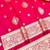 Pink zari woven banarasi silk traditional saree with blouse piece
