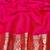 Pink zari woven banarasi silk traditional saree with blouse piece