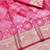 Pink zari woven banarasi silk traditional saree with blouse piece