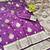 Wine zari woven banarasi silk traditional saree with blouse piece