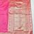 Pink zari woven banarasi silk traditional saree with blouse piece