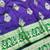 Purple zari woven baluchari silk traditional saree with blouse piece