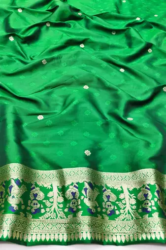 Purple zari woven baluchari silk traditional saree with blouse piece