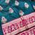 Dark blue zari woven baluchari silk traditional saree with blouse piece