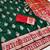 Green zari woven baluchari silk traditional saree with blouse piece