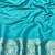 Blue zari woven banarasi silk traditional saree with blouse piece