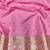 Pink zari woven banarasi silk traditional saree with blouse piece