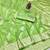 Light green zari woven banarasi silk traditional saree with blouse piece