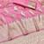 Pink zari woven banarasi silk traditional saree with blouse piece