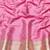 Pink zari woven banarasi silk traditional saree with blouse piece