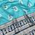 Blue zari woven baluchari silk traditional saree with blouse piece