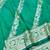 Green zari woven banarasi silk traditional saree with blouse piece
