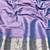 Purple zari woven banarasi silk traditional saree with blouse piece