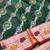 Green zari woven banarasi silk traditional saree with blouse piece