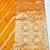 Mustard zari woven banarasi silk traditional saree with blouse piece