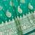 Green zari woven banarasi silk traditional saree with blouse piece
