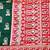 Green zari woven baluchari silk traditional saree with blouse piece