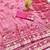 Pink zari woven banarasi silk traditional saree with blouse piece