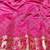 Pink zari woven banarasi silk traditional saree with blouse piece