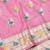 Pink zari woven banarasi silk traditional saree with blouse piece