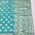 Blue zari woven banarasi silk traditional saree with blouse piece