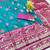 Rama zari woven banarasi silk traditional saree with blouse piece