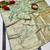 Firozi zari woven banarasi satin silk traditional saree with blouse piece