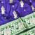 Purple zari woven baluchari silk traditional saree with blouse piece