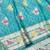 Blue zari woven banarasi silk traditional saree with blouse piece
