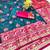 Morpich zari woven silk traditional saree with blouse piece
