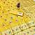 Yellow zari woven banarasi silk traditional saree with blouse piece