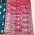 Dark blue zari woven baluchari silk traditional saree with blouse piece