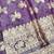 Wine zari woven banarasi silk traditional saree with blouse piece