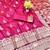 Wine zari woven silk traditional saree with blouse piece