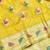 Yellow zari woven banarasi silk traditional saree with blouse piece