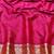 Wine zari woven silk traditional saree with blouse piece