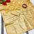 Gold zari woven banarasi satin silk traditional saree with blouse piece