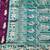 Wine zari woven baluchari silk traditional saree with blouse piece