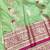 Light green zari woven banarasi silk traditional saree with blouse piece