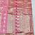 Pink zari woven banarasi silk traditional saree with blouse piece
