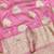 Pink zari woven banarasi silk traditional saree with blouse piece