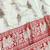 Cream zari woven baluchari silk traditional saree with blouse piece