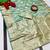 Firozi zari woven banarasi satin silk traditional saree with blouse piece