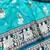 Blue zari woven baluchari silk traditional saree with blouse piece
