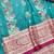 Blue zari woven banarasi silk traditional saree with blouse piece