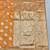 Orange zari woven banarasi silk traditional saree with blouse piece